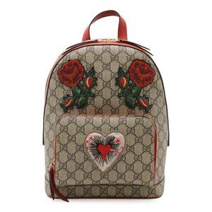 GUCCI Beige Leather Backpack